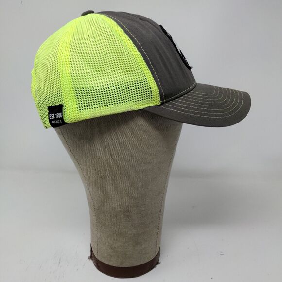 Goose Island Beer Co Mens Meshback Snapback Hat Gray Yellow Embroidered Logo - Picture 7 of 13